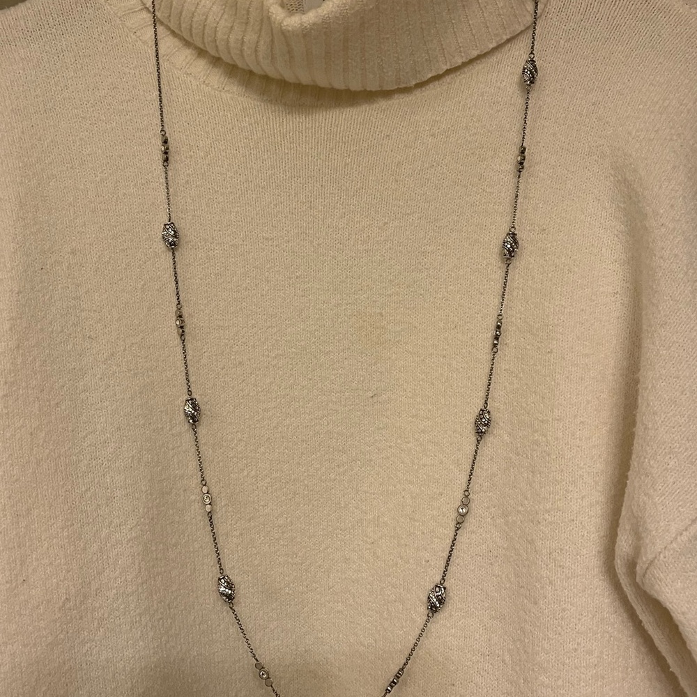 Brighton Silver Beaded Necklace - Picture 5 of 5